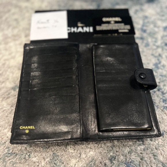 Chanel Black Caviar timeless 'CC' Long Wallet - Picture 3 of 6
